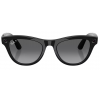 Умные очки Ray-Ban Meta* Skyler Gen 2 Shiny Black, Поляризационные линзы Polar Gradient Graphite (RW4014)
